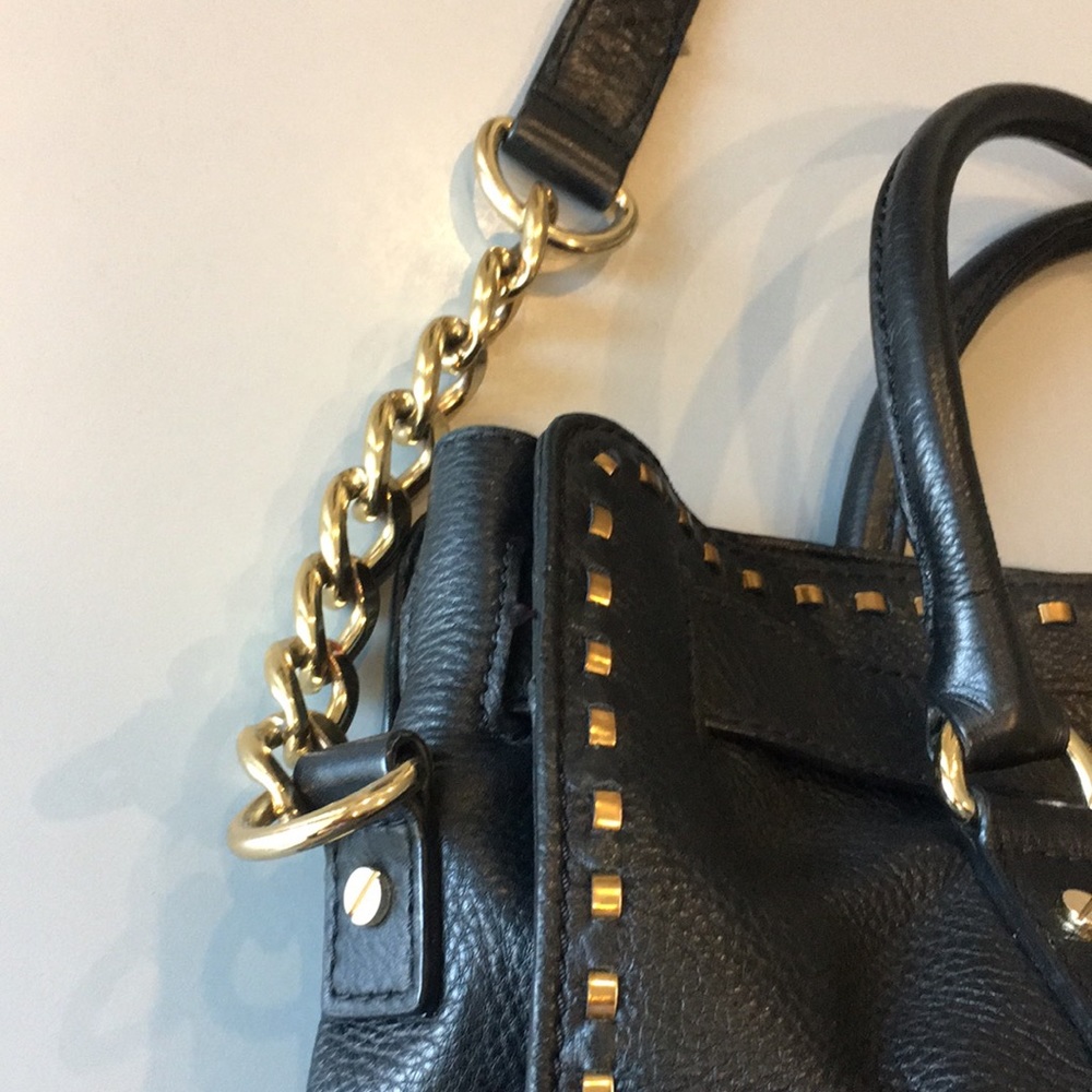 Michael Kors Retired Black Leather Handbag (Includes dust bag) - Picture 6 of 13